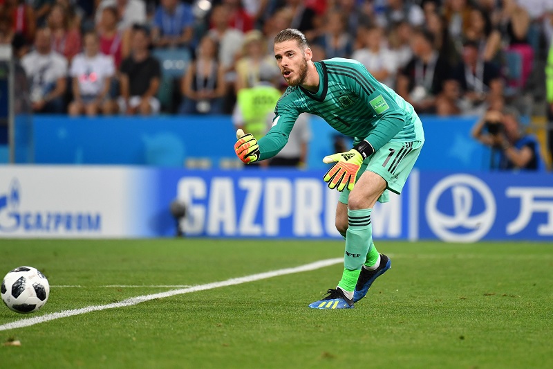 David de Gea v prvním zápase na MS proti Portugalsku. David de Gea v prvním zápase na MS proti Portugalsku.