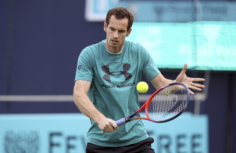 Andy Murray při nedávném tréninku.