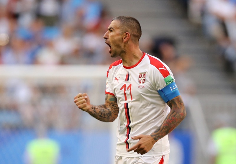 Aleksander Kolarov se raduje po své trefě do sítě Kostariky.