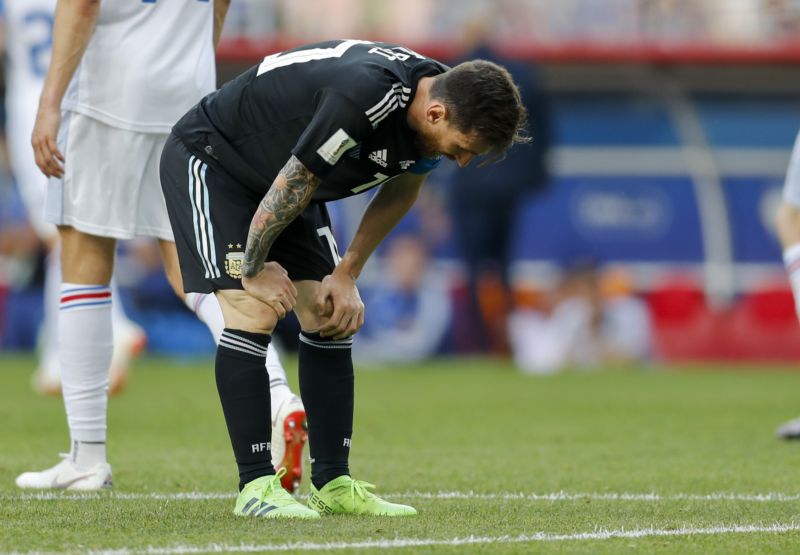 Lionel Messi neproměnil proti Islandu penaltu. Lionel Messi neproměnil proti Islandu penaltu.