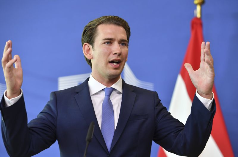 Rakouský kancléř Sebastian Kurz. Rakouský kancléř Sebastian Kurz.