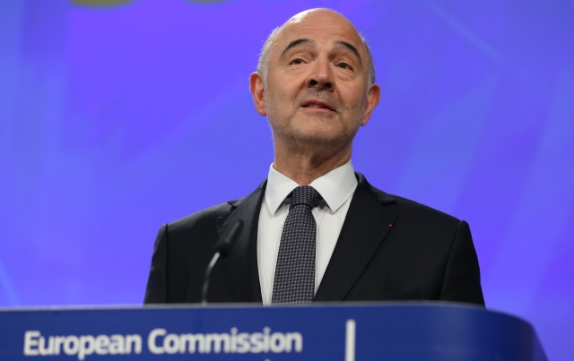 Komisař pro hospodářské a měnové záležitosti, daně a cla Pierre Moscovici.