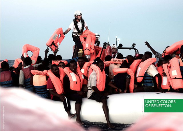 Reklamní kampaň oděvní značky United Colours of Benetton. 