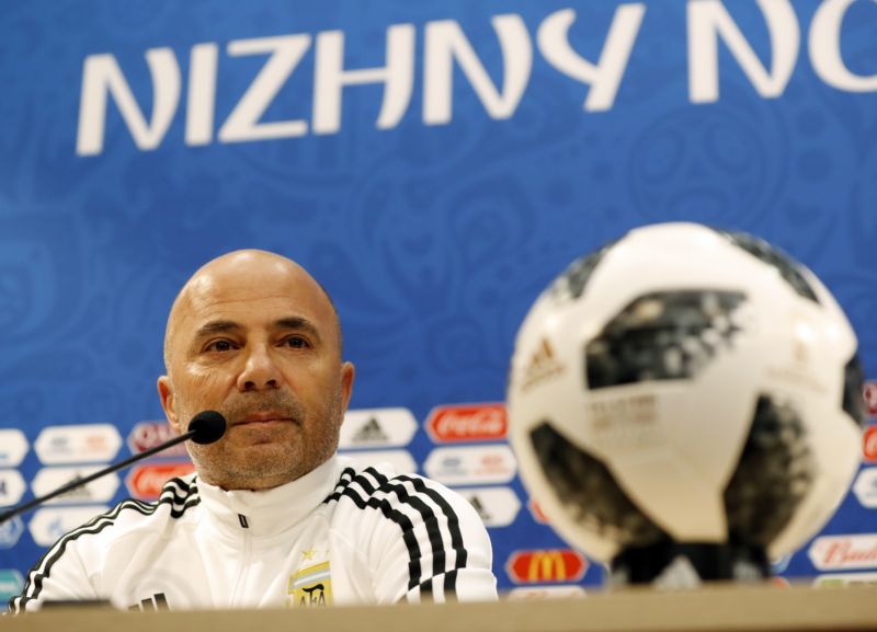 Argentinský trenér Jorge Sampaoli. Argentinský trenér Jorge Sampaoli.