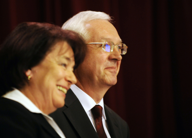 Jiří Drahoš a Eva Syková (archivní foto z roku 2008). Jiří Drahoš a Eva Syková (archivní foto z roku 2008).