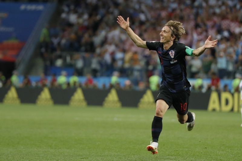 Luka Modrič předvedl proti Argentině skvělý výkon.