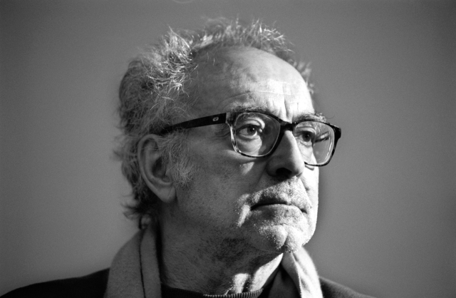 Francouzský režisér Jean-Luc Godard. 