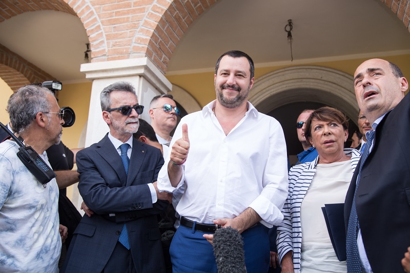 Italský ministr vnitra Matteo Salvini.