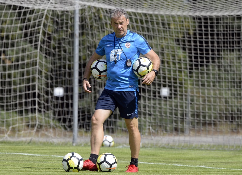 Pavel Hapal během tréninku fotbalové Sparty.