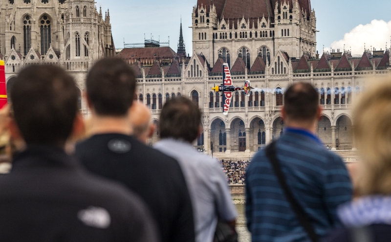 Martin Šonka v závodě Red Bull Air Race v Budapešti. 