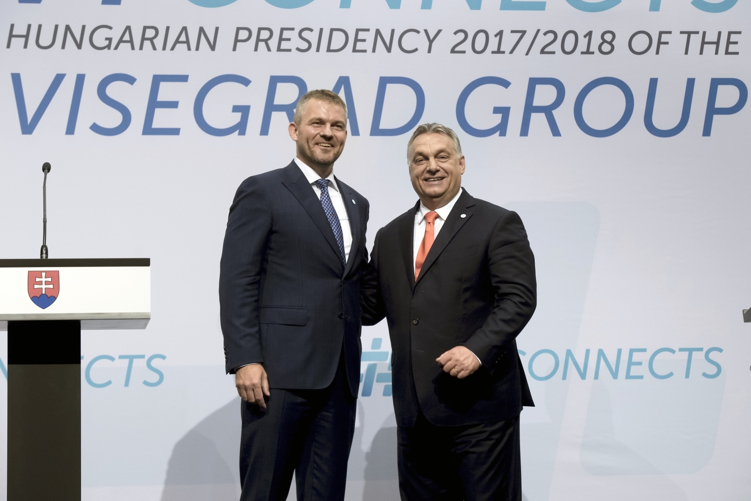 Peter Pellegrini (vlevo) a Viktor Orbán. Peter Pellegrini (vlevo) a Viktor Orbán.