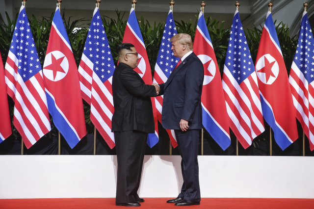 Donald Trump a Kim Čong-un.