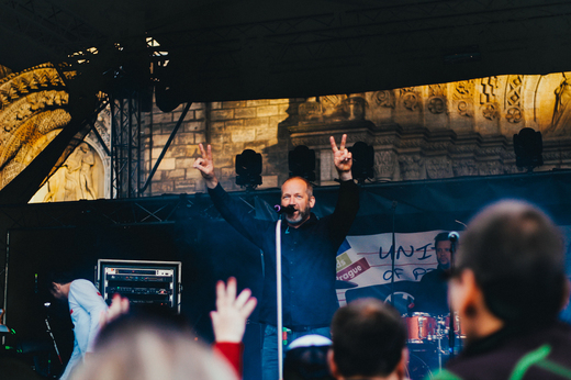 Divácky nejatraktivnějším bodem pátečního programu byl koncert Davida Kollera.