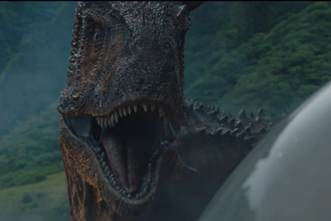 Snímek z filmu Jurský svět: Zánik říše.