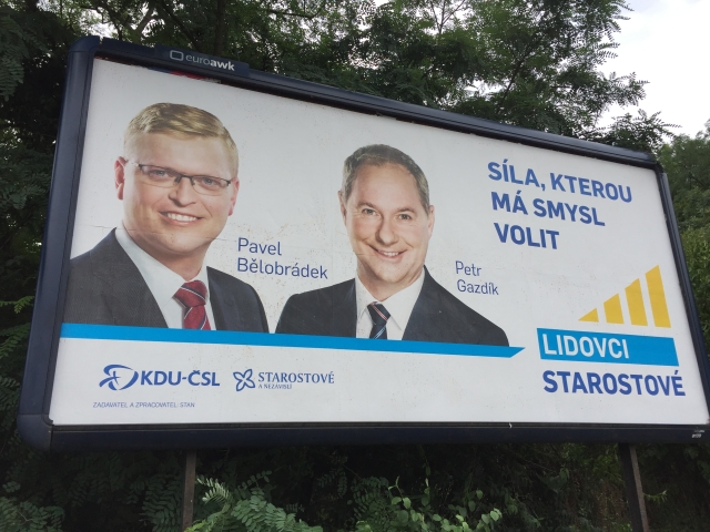 Loňská kampaň ve spolupráci Lidovců a Starostů. 
