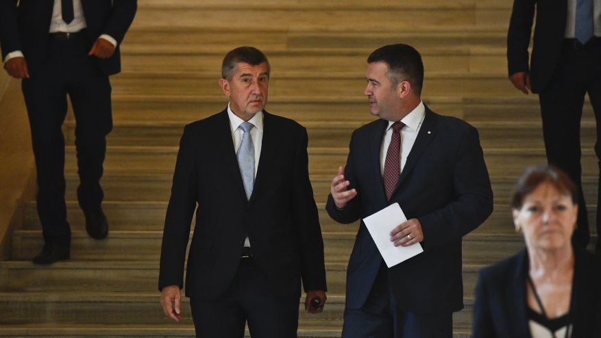 Andrej Babiš (vlevo) a Jan Hamáček.