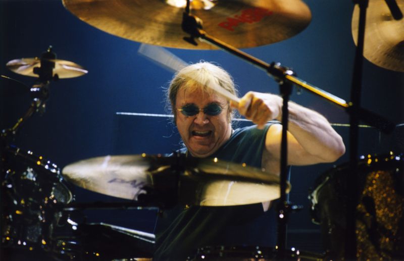 Bubeník Deep Purple Ian Paice.