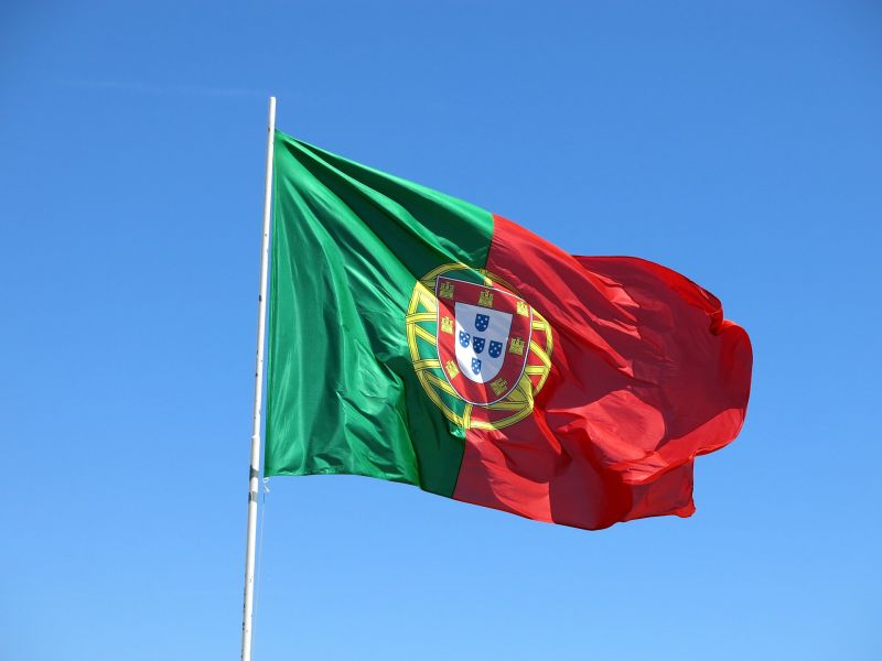 Portugalská vlajka.