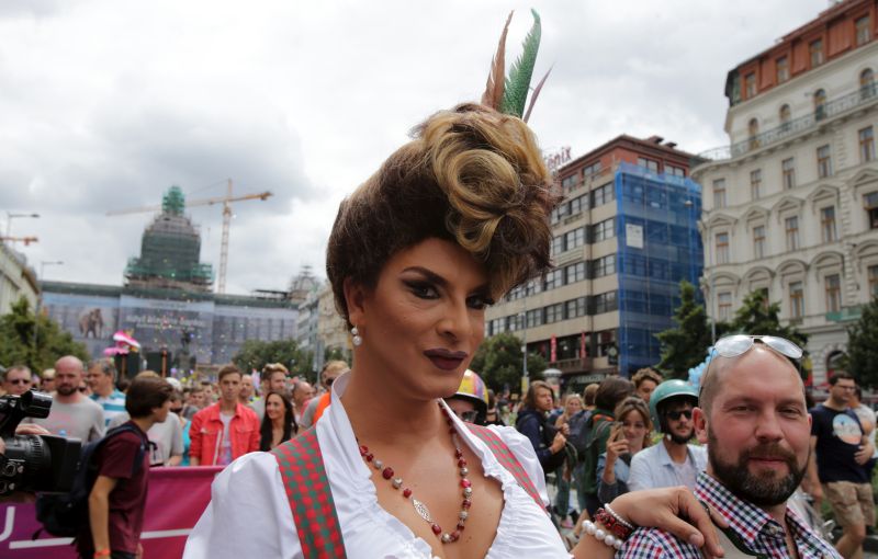 LGBT Prague Pride pochod.