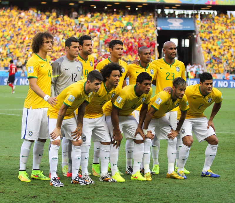 Brazilci mají letos na dresech příjmení, nikoliv přezdívky. Brazilci mají letos na dresech příjmení, nikoliv přezdívky.