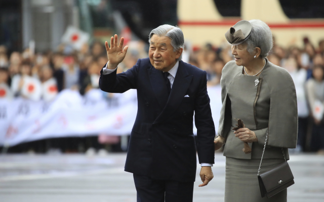 Japonský císař Akihito se svou ženou Mičiko.