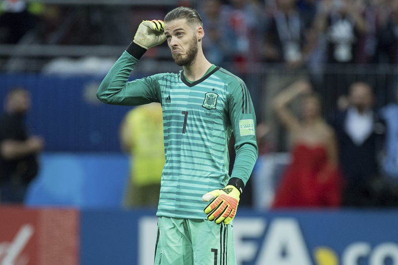 Španělskému brankáři Davidu De Geovi se fotbalový šampionát vůbec nepovedl.
