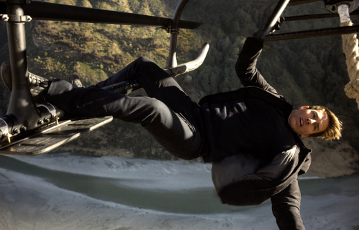 Snímek z natáčení Mission: Impossible - Fallout.
