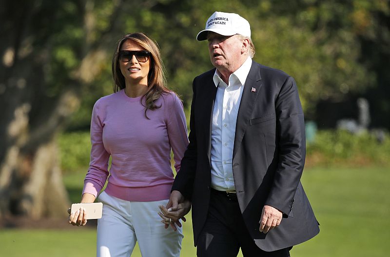 Americký prezident Donald Trump s manželkou Melanií.
