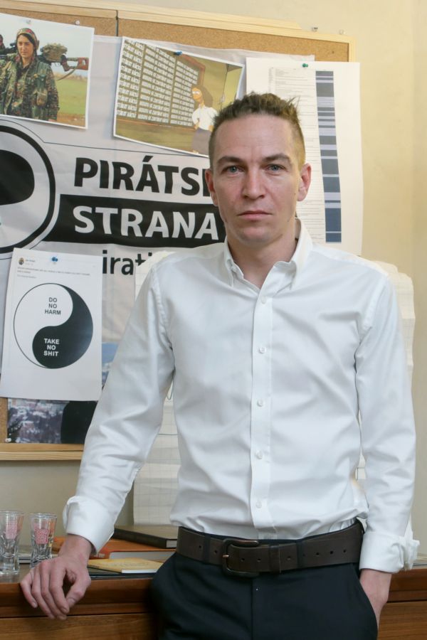 Předseda Pirátů Ivan Bartoš.