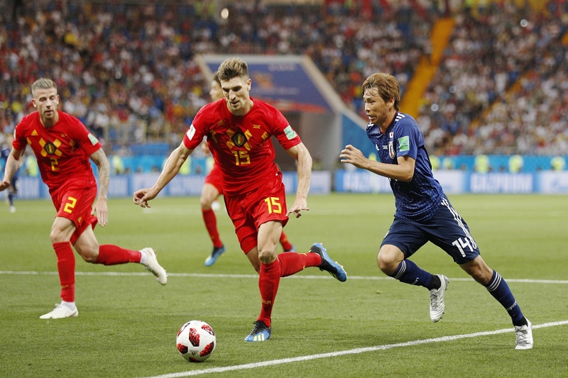 Fotbalisté Belgie byli v osmifinálovém utkání s Japonskem blízko vyřazení.