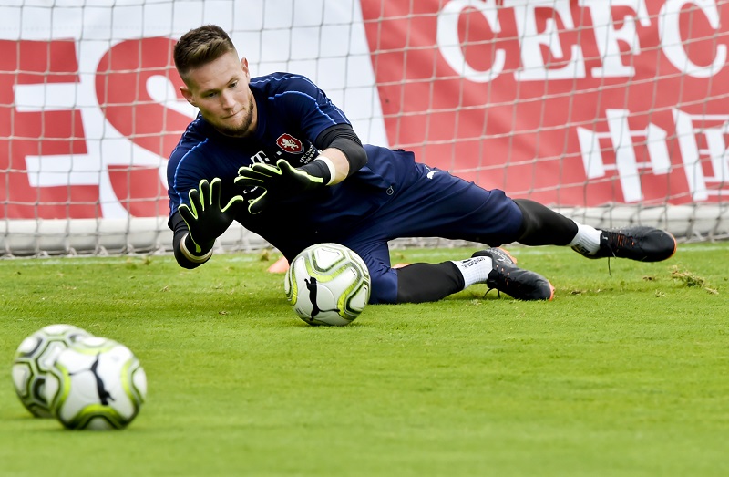 Brankář Tomáš Vaclík během reprezentačního srazu.