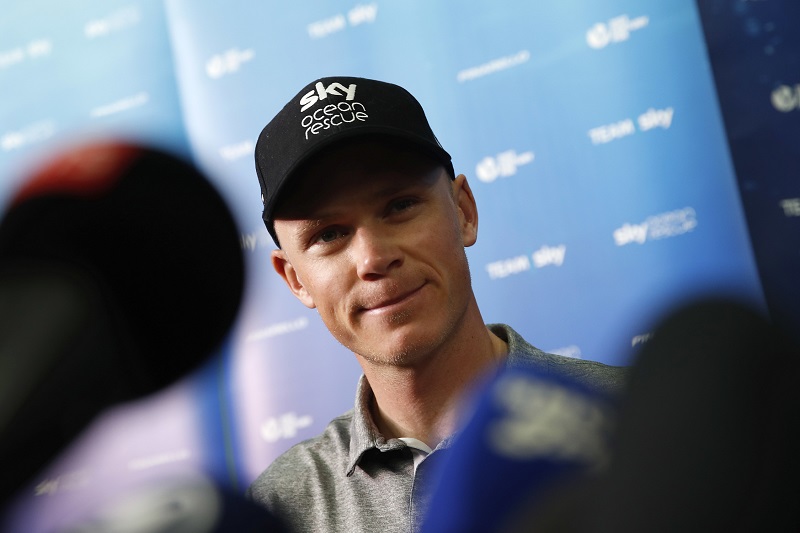 Britský cyklista Christopher Froome.