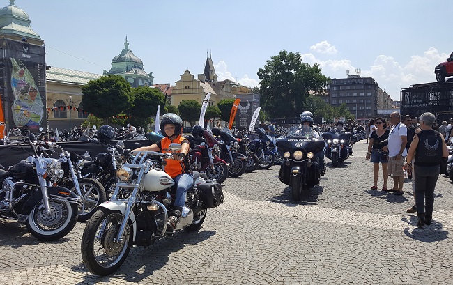 Oslavy 115. výročí značky motocyklů Harley-Davidson, 5. července 2018 na holešovickém Výstavišti v Praze.