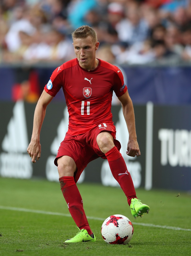 Jakub Jankto v dresu české reprezentace.