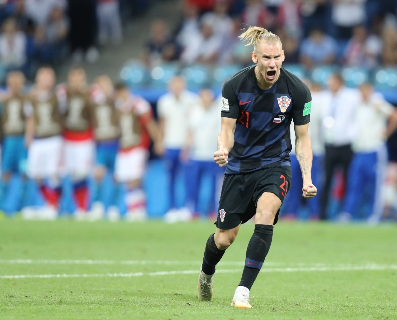 Fotbalista Domagoj Vida. 