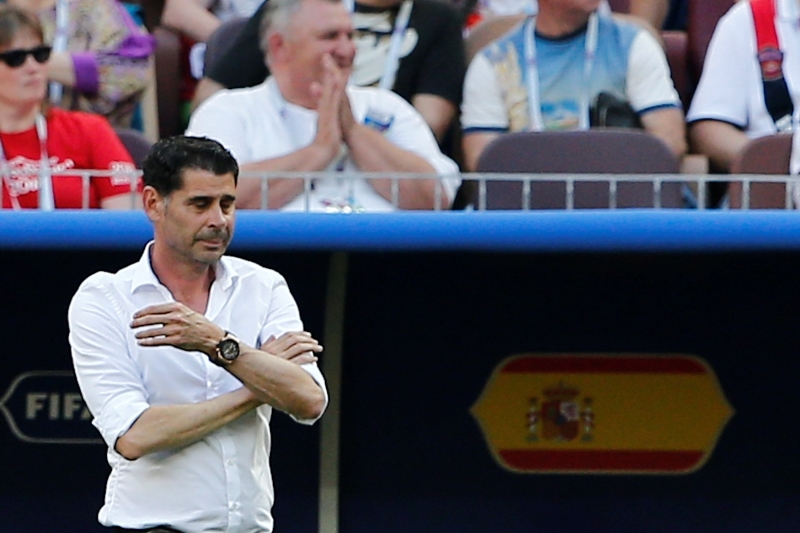 Trenér Fernando Hierro.