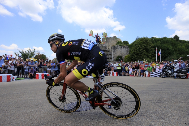 Cyklista Sylvain Chavanel. 