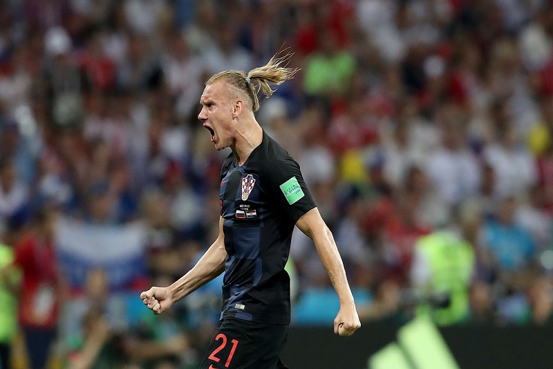 Chorvatský stoper Domagoj Vida dostal napomenutí za oslavování postupu Ukrajiny.