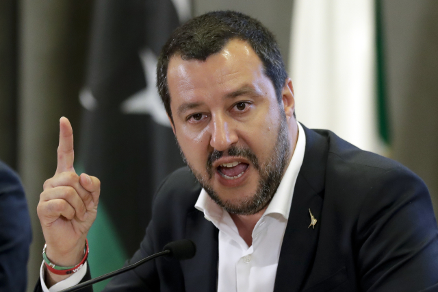 Italský ministr vnitra Matteo Salvini. Italský ministr vnitra Matteo Salvini.