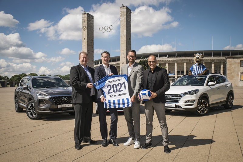 Hyundai uzavřelo partnerství s klubem Hertha BSC. 
