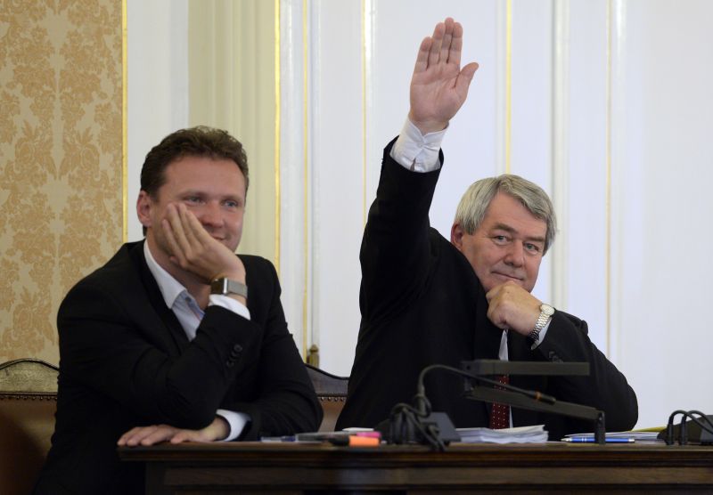 Radek Vondráček (vlevo) a Vojtěch Filip. Radek Vondráček (vlevo) a Vojtěch Filip.