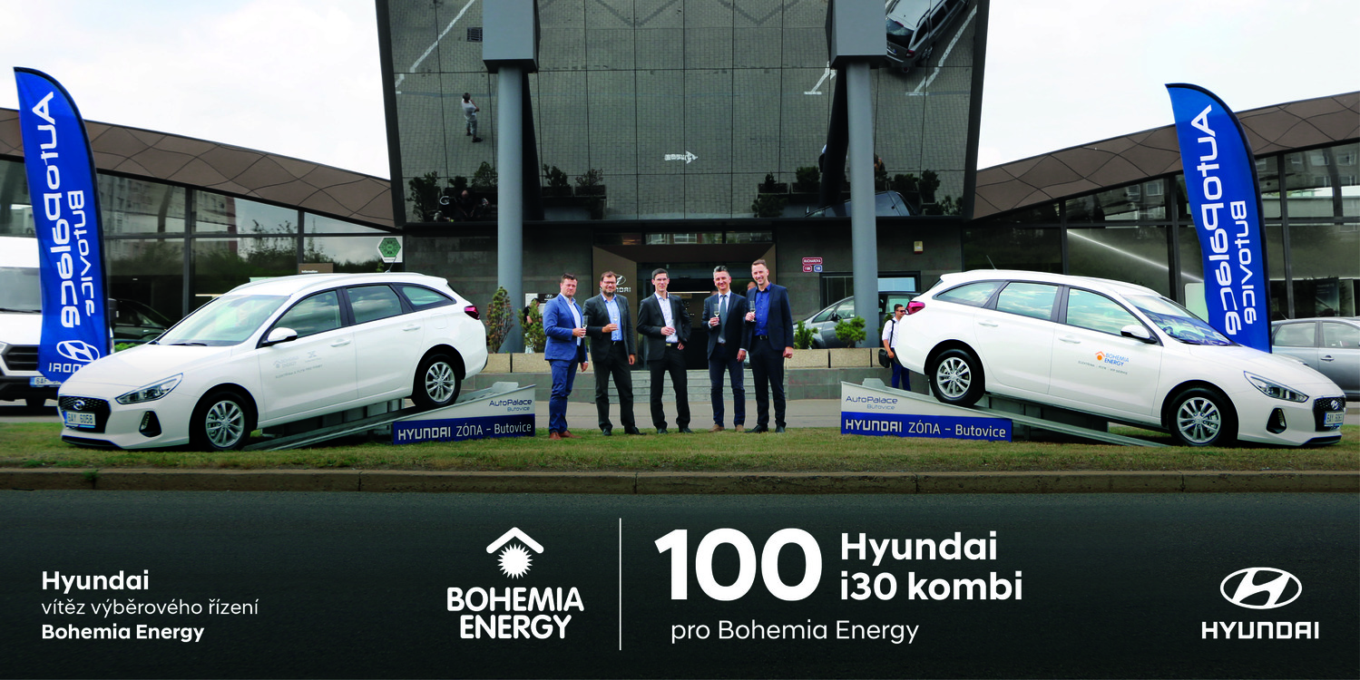 Ve výběrovém řízení Bohemia Energy zvítězily vozy Hyundai.