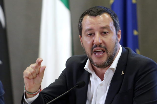 Italský ministr vnitra Matteo Salvini.