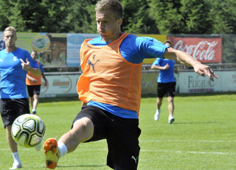 Plzeňský fotbalista Jan Kopic. 