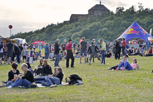 Festival Hrady CZ u hradu Točník. 
