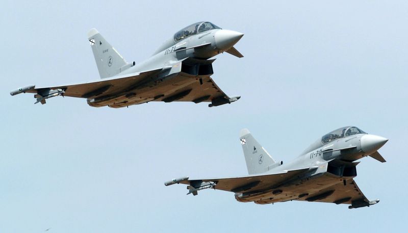 Letadla EF 2000 Eurofighter.