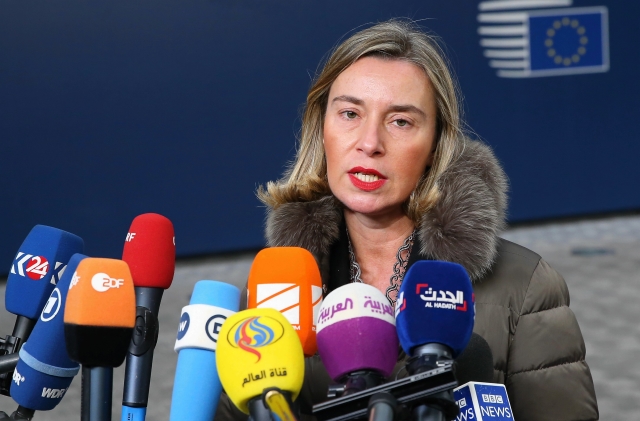 Šéfka unijní diplomacie Federica Mogheriniová.