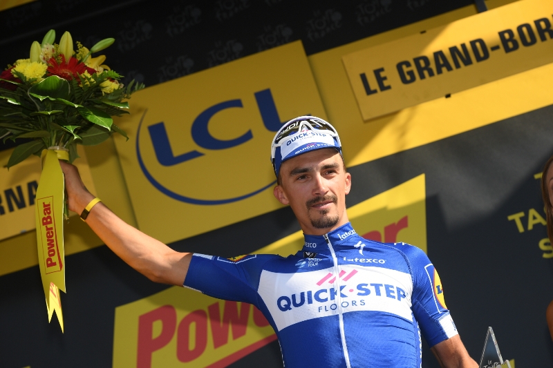 Vítěz další etapy Tour de France Francouz Alaphilippe.