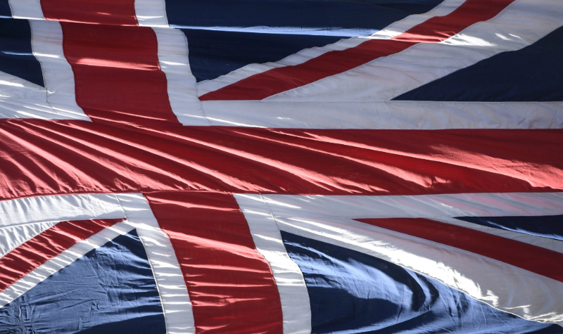 Britská vlajka. 