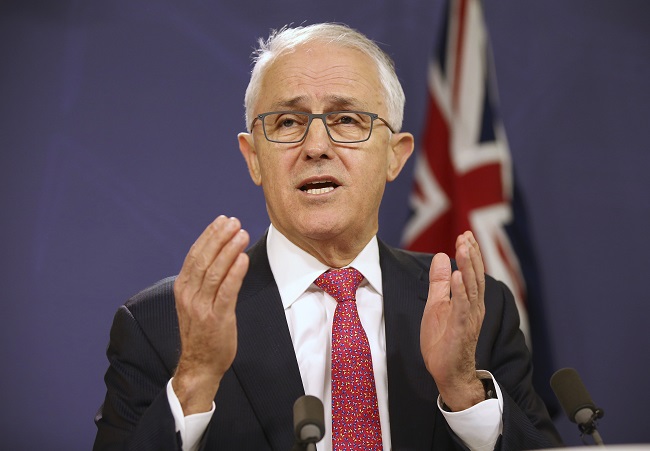 Australský premiér Malcolm Turnbull. Australský premiér Malcolm Turnbull.